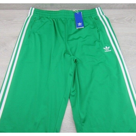 NWT MEN'S ADIDAS ORIGINALS FIREBIRD TRACK PANTS~Green & White~SIZE 2XL~JD018 - Picture 2 of 7